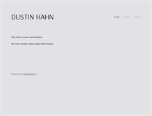 Tablet Screenshot of contactdustinhahn.com